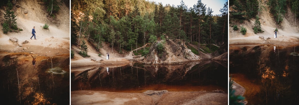 Mustangiem do ślubu! Plener ślubny Asi i Tomka - Kolorowe Jeziorka. 297